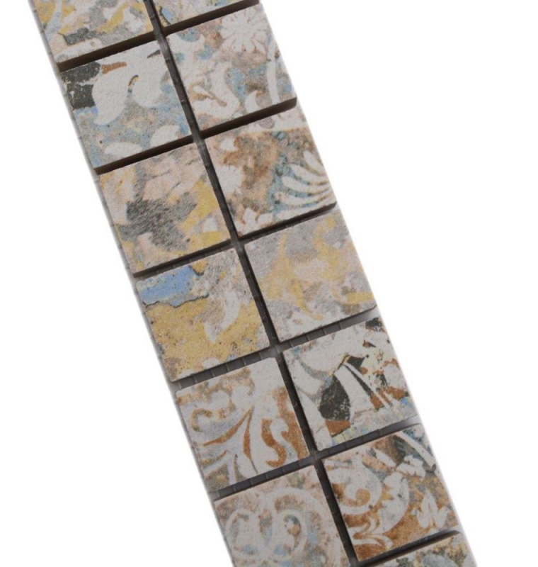 Border Border mosaico mixto claro multicolor mate aspecto alfombra mosaico azulejo pared cocina azulejo espejo baño ducha pared MOS18BOR-25CS_f