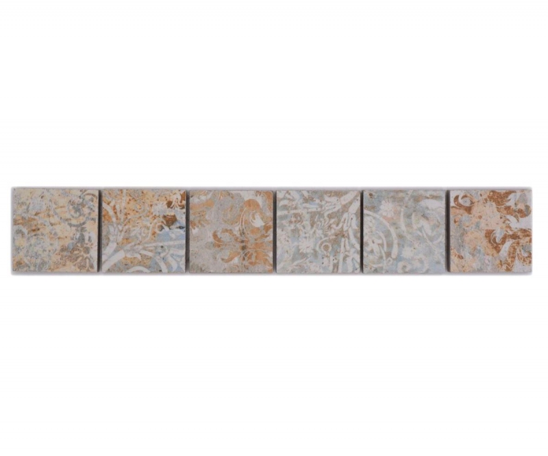 Border Border mosaico mixto claro multicolor mate aspecto alfombra mosaico azulejo pared cocina azulejo espejo baño ducha pared MOS14BOR-47CS_f