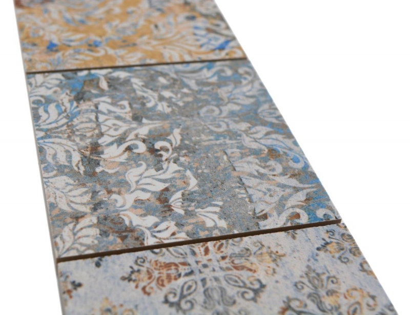 Borde Mezcla de mosaico fuerte multicolor mate alfombra aspecto mosaico azulejo cocina pared azulejo espejo baño ducha pared MOS23BOR-95CV_f