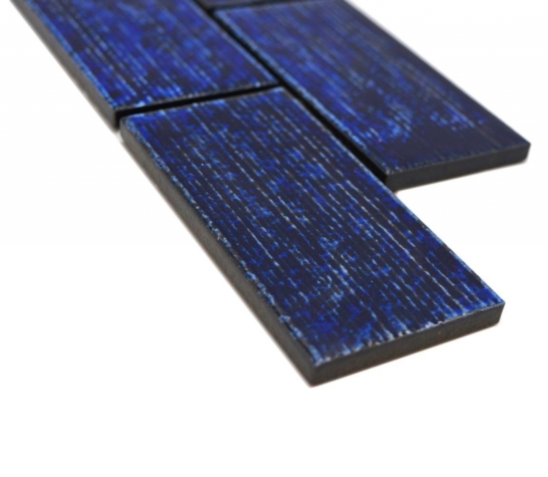 Frontera Frontera mosaico azul brillante compuesto mirada mosaico azulejo de la pared de la cocina azulejo espejo baño ducha pared MOS26BOR-KAS6_f