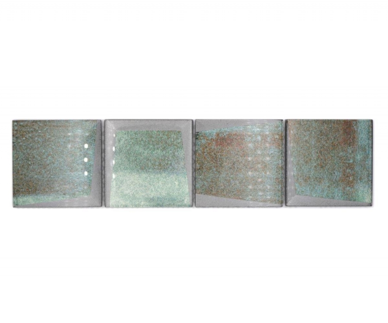 Borde Borde mosaico verde brillante 3D mirada mosaico azulejo cocina pared azulejo espejo baño ducha pared MOS88BOR-XB20_f