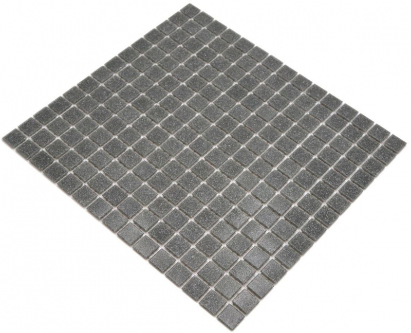 Azulejo de mosaico de vidrio gris antracita brillante efecto piscina azulejo de mosaico azulejo de pared de cocina espejo baño ducha pared MOS200-A09_f