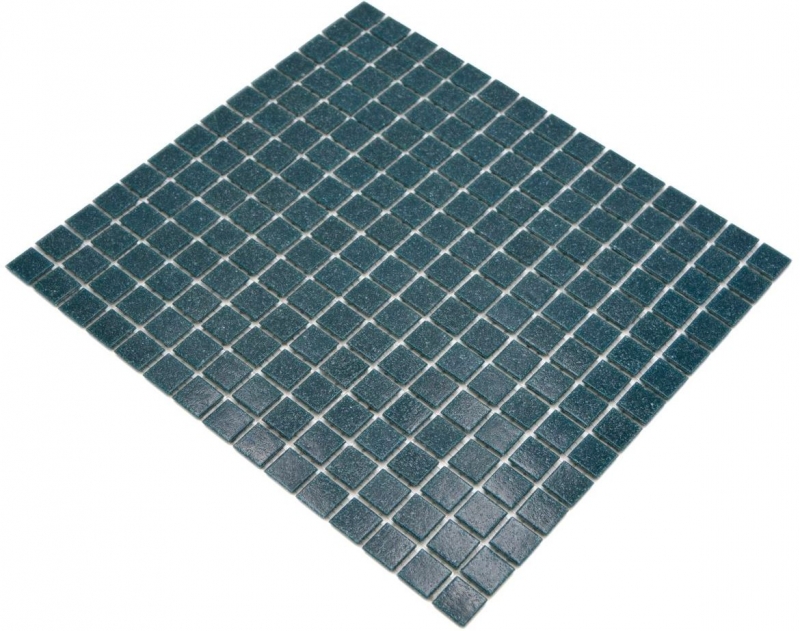 Mosaico de vidrio mosaico azulejo verde petróleo brillante piscina mirada mosaico azulejo cocina pared azulejo espejo baño ducha pared MOS200-A58_f