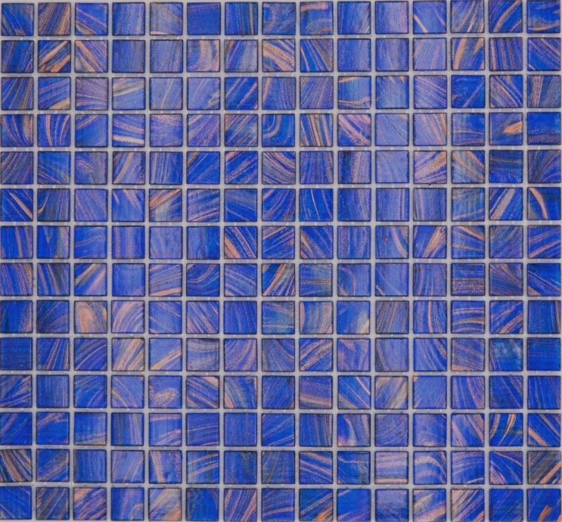 Mosaico de vidrio mosaico azulejo azul señal azul cobre brillante piscina mirada mosaico azulejo cocina pared azulejo espejo baño ducha pared MOS230-G17_f