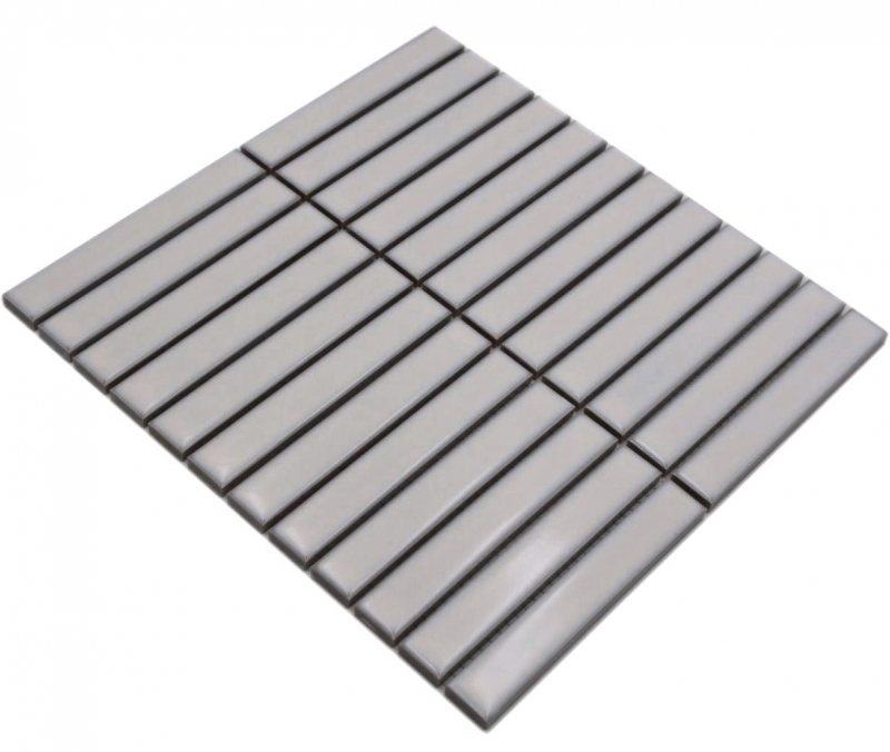 Muestra de mano mosaico de cerámica varillas Modern Art blanco antiguo brillante MOS24-S30_m