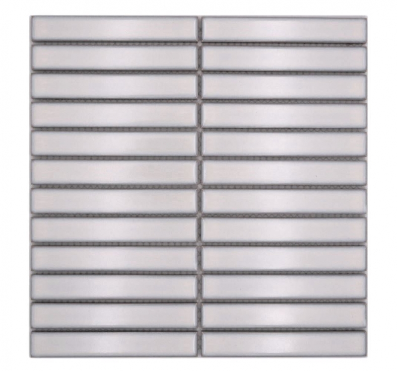 Muestra de mano mosaico de cerámica varillas Modern Art blanco antiguo brillante MOS24-S30_m