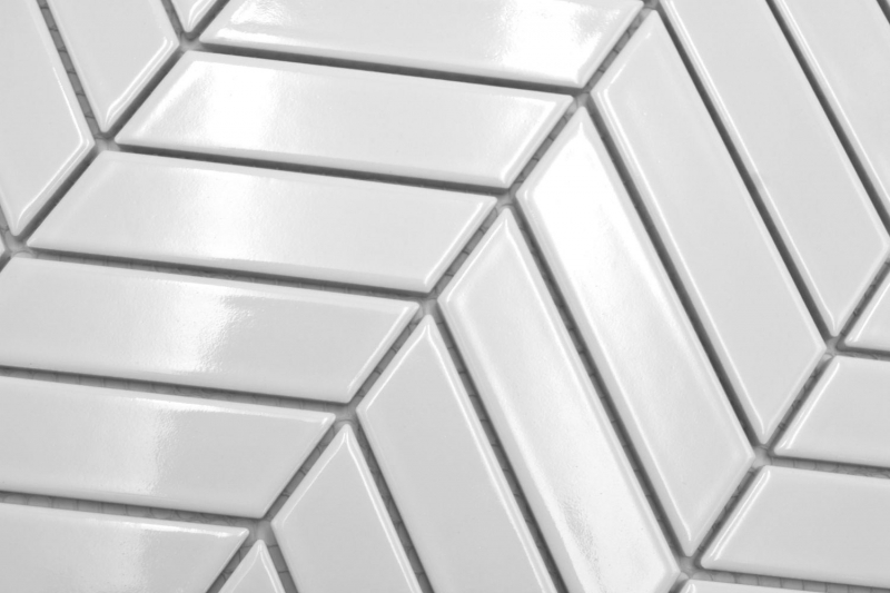Muestra de mano mosaico cerámico espiga uni blanco brillante MOS24-EV31_m