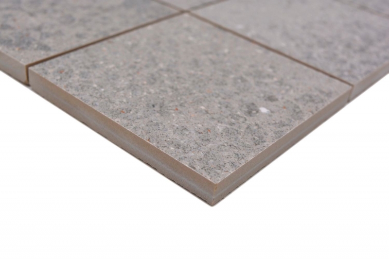 Muestrario de mano mosaico cerámico gres porcelánico gris claro antracita estampado MOS23-G7_m