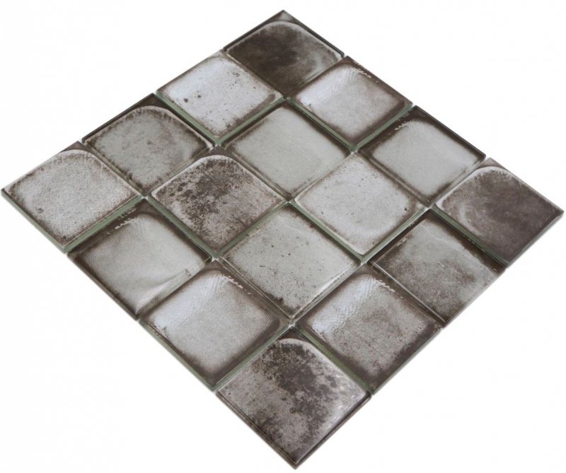 Muestra de mano mosaico de vidrio mosaico azulejo retro vinatage cemento estilo urbano gris MOS88-S04_m