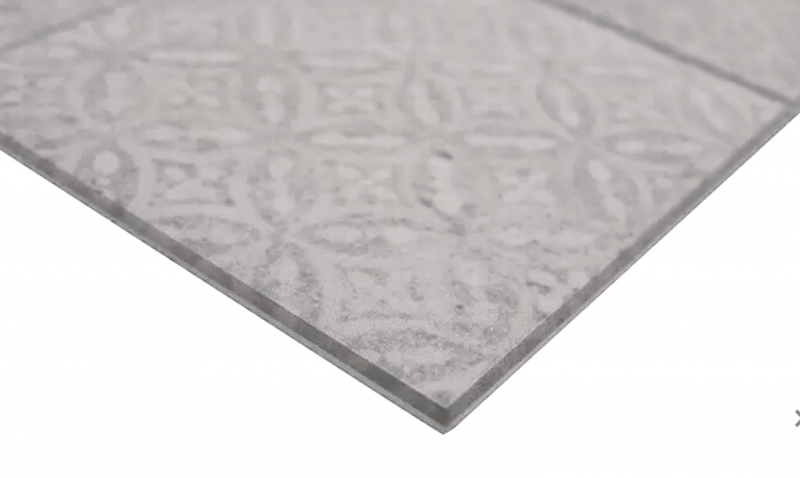 Muestra de mano autoadhesivo mosaico estera vinilo shabby chic ornamento gris MOS200-SCELLO_m