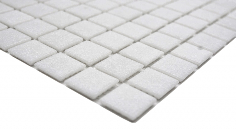 Muestra de mano mosaico de vidrio mosaico azulejo blanco II MOS200-A02_m