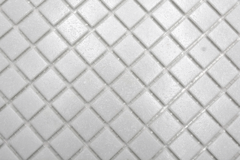 Muestra de mano mosaico de vidrio mosaico azulejo blanco II MOS200-A02_m
