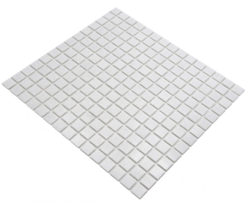 Muestra de mano mosaico de vidrio mosaico azulejo blanco II MOS200-A02_m