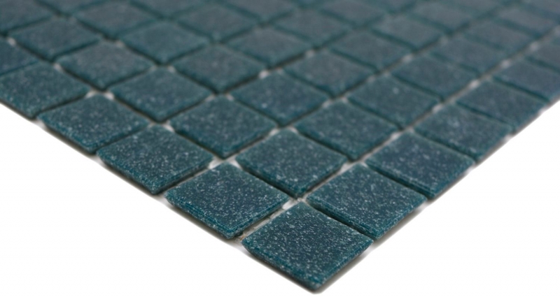 Muestra de mano mosaico de vidrio piscina mosaico de natación azul petróleo MOS200-A58_m
