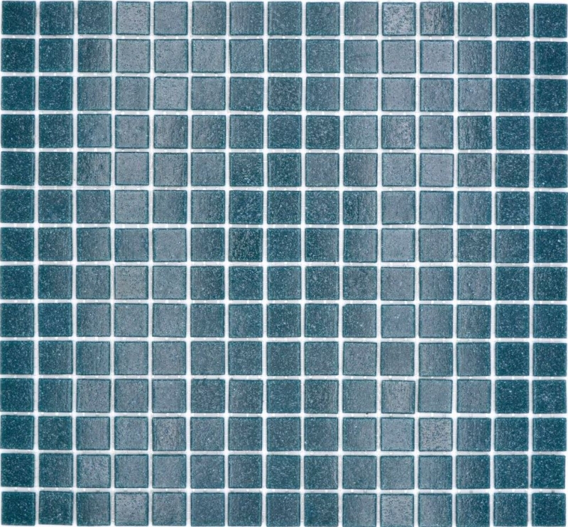 Muestra de mano mosaico de vidrio piscina mosaico de natación azul petróleo MOS200-A58_m