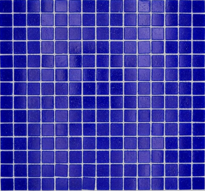 Muestra de mano mosaico de vidrio piscina mosaico flotante azul ultramar manchas azul oscuro MOS200-A20_m