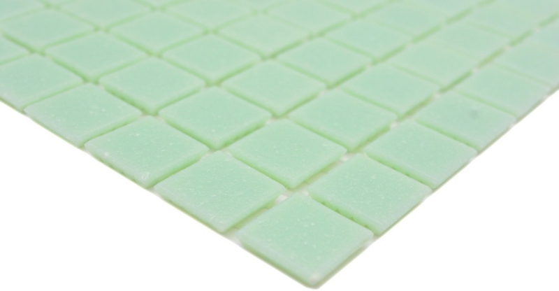 Muestra de mano mosaico de vidrio piscina mosaico flotante verde claro verde pastel manchas MOS200-A21_m