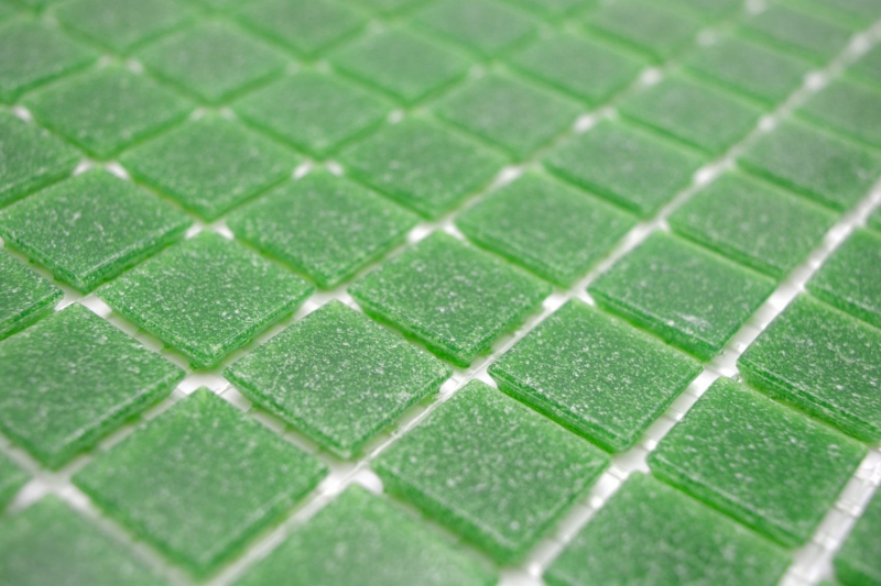 Muestra de mano mosaico de vidrio piscina mosaico flotante manchas verdes MOS200-A23_m