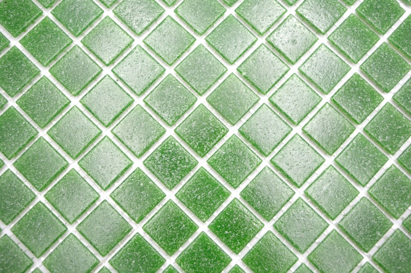 Muestra de mano mosaico de vidrio piscina mosaico flotante manchas verdes MOS200-A23_m