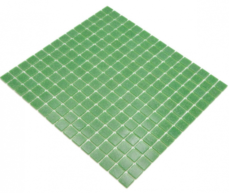 Muestra de mano mosaico de vidrio piscina mosaico flotante manchas verdes MOS200-A23_m
