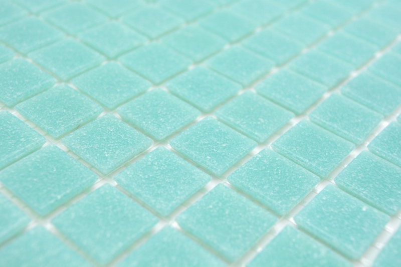 Muestra de mano mosaico de vidrio piscina mosaico flotante luz turquesa verde manchas MOS200-A62_m