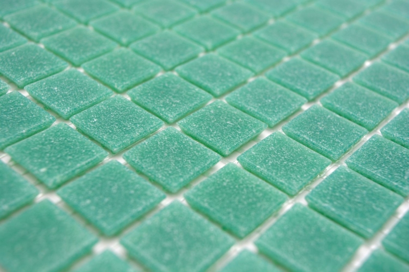Muestra de mano mosaico de vidrio piscina mosaico flotante turquesa verde manchas MOS200-A63_m
