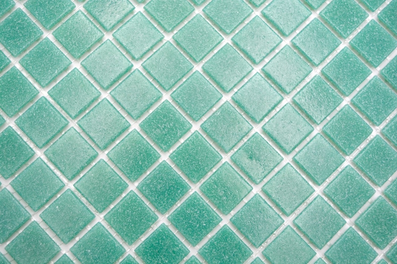 Muestra de mano mosaico de vidrio piscina mosaico flotante turquesa verde manchas MOS200-A63_m
