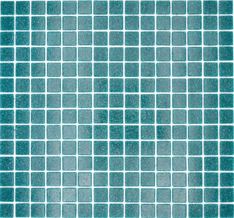 Muestra de mano mosaico de vidrio piscina mosaico flotante turquesa oscuro verde petróleo manchas MOS200-A67_m