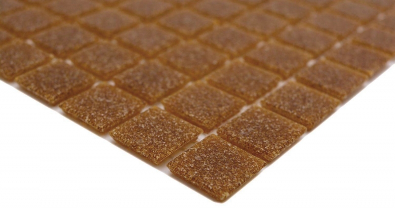 Muestra de mano mosaico de vidrio mosaico azulejo manchas marrones MOS200-A34_m