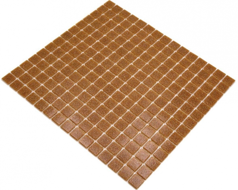 Muestra de mano mosaico de vidrio mosaico azulejo manchas marrones MOS200-A34_m