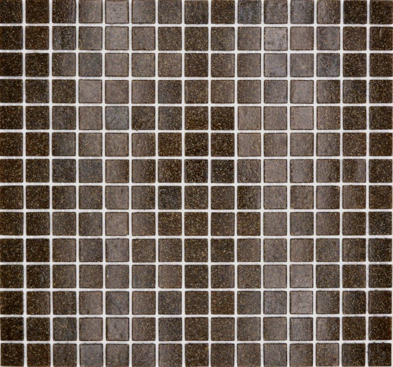 Muestra de mano mosaico de vidrio mosaico azulejo manchas marrón oscuro MOS200-A36_m