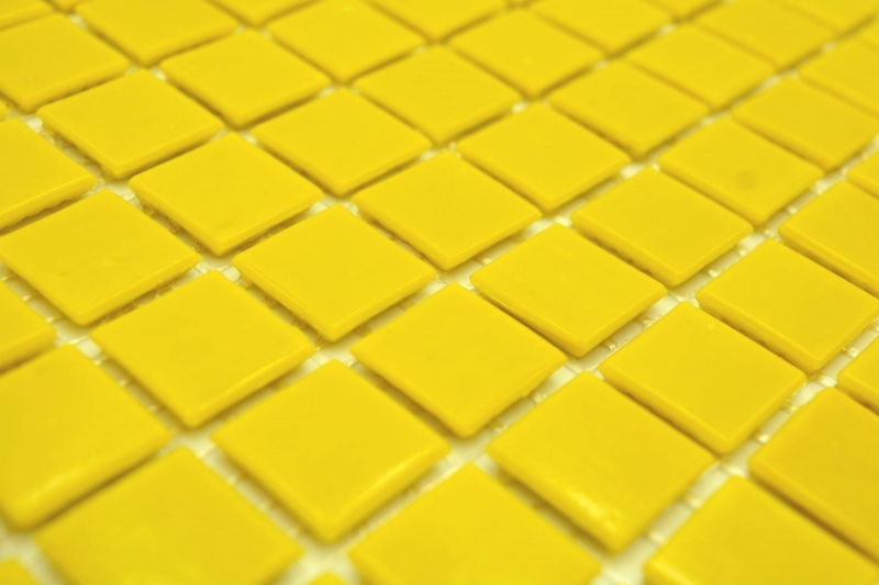 Muestra de mano mosaico de vidrio mosaico azulejo amarillo MOS200-A90_m