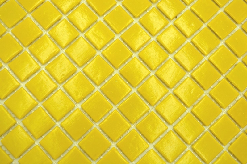Muestra de mano mosaico de vidrio mosaico azulejo amarillo MOS200-A90_m