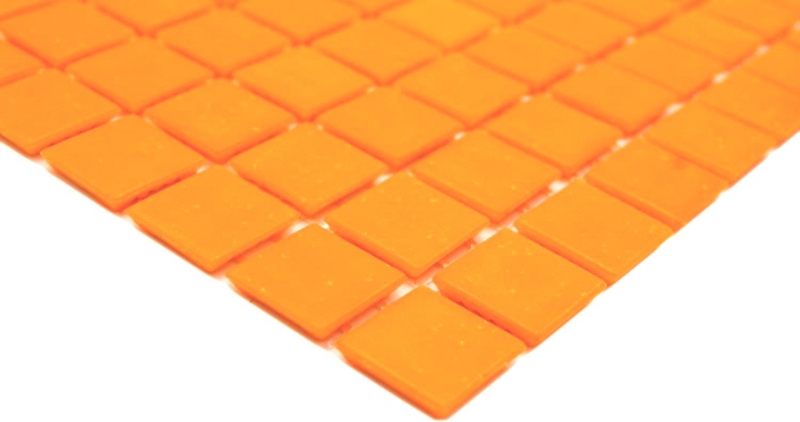 Muestra de mano mosaico de vidrio mosaico azulejo naranja MOS200-A92_m