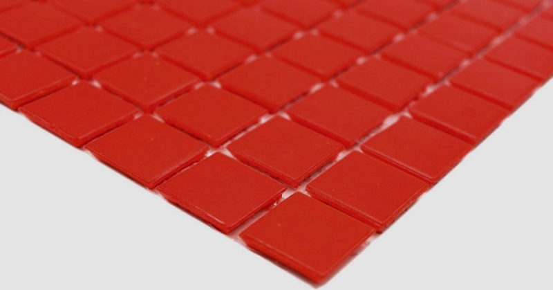 Muestra de mano mosaico de vidrio mosaico azulejo rojo MOS200-A96_m
