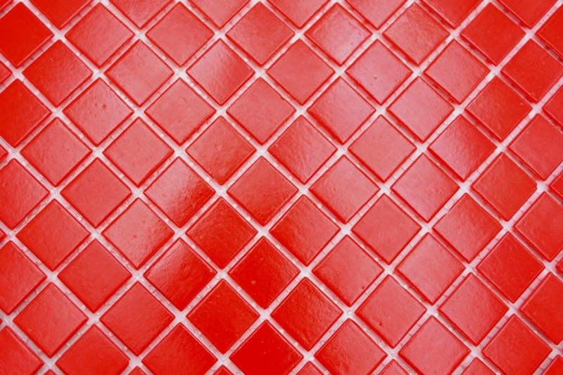 Muestra de mano mosaico de vidrio mosaico azulejo rojo MOS200-A96_m