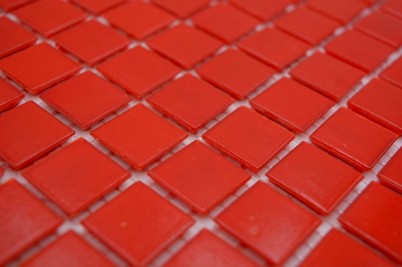 Muestra de mano mosaico de vidrio mosaico azulejo rojo MOS200-A96_m