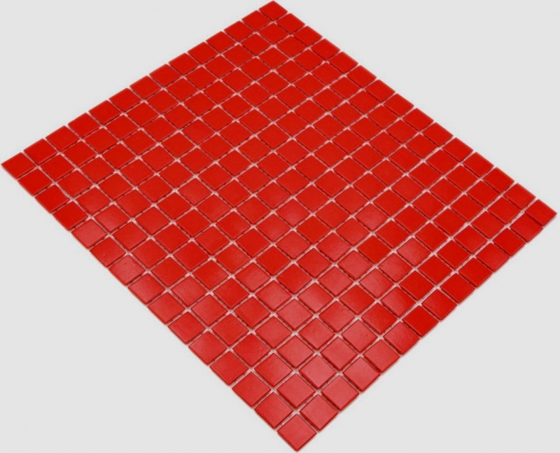 Muestra de mano mosaico de vidrio mosaico azulejo rojo MOS200-A96_m