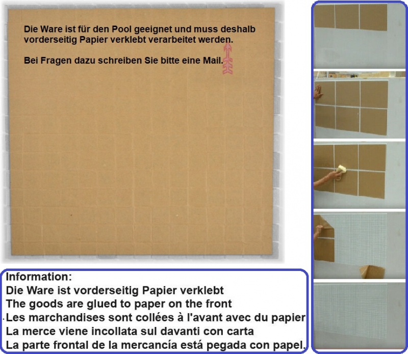 Muestra de mano mosaico de vidrio mosaico azulejo Iridium White Flip Flop color MOS240-WA02-P_m