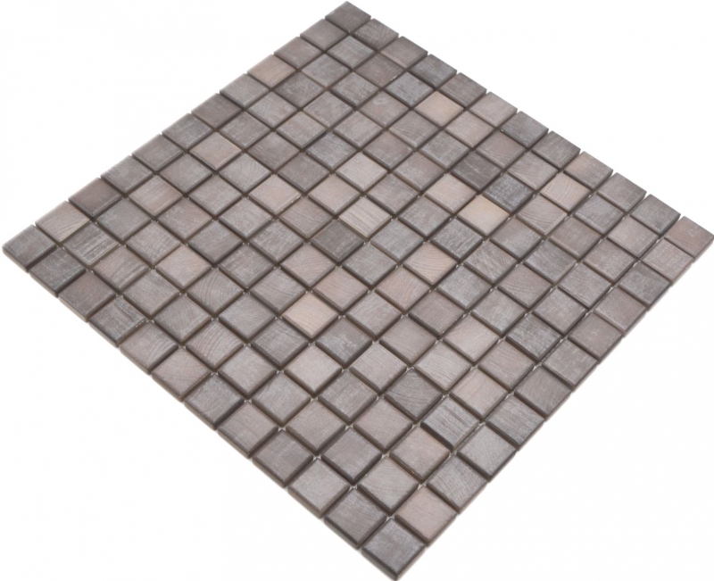 Azulejos de mosaico de cerámica Jasba shabby marrón mate aspecto madera cocina pared baño azulejo ducha pared / 10 esteras de mosaico