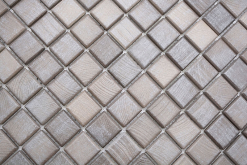 Jasba Senja gres cerámico mosaico puro shabby marrón mate aspecto madera cocina baño ducha MOSJB22 1 alfombrilla