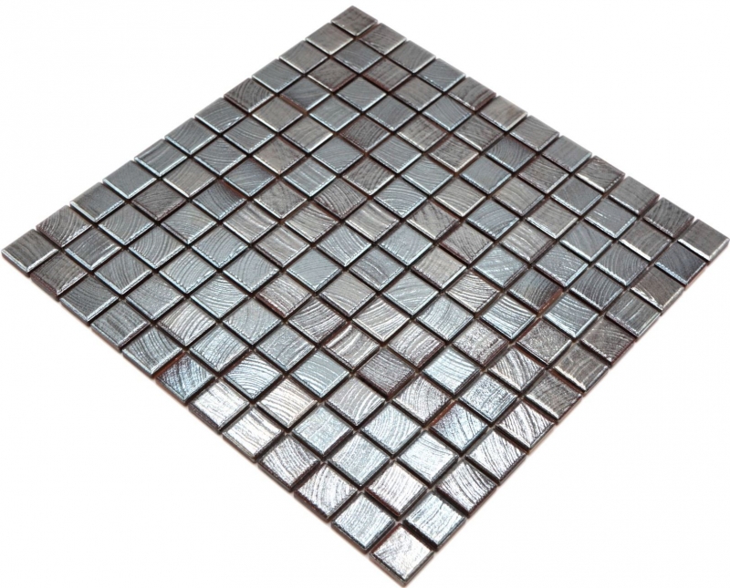 Jasba Senja Puro gres cerámico mosaico wenge-metálico brillante aspecto metálico cocina baño ducha MOSJB27 1 tapete