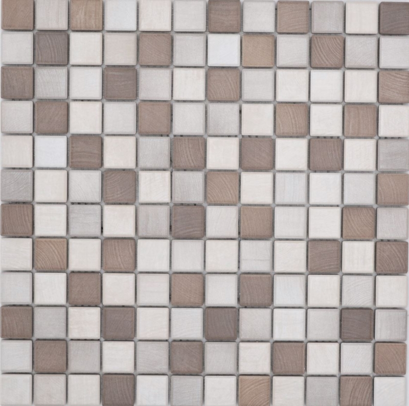 Jasba Senja Puro gres cerámico mosaico madera-mix mate aspecto madera cocina baño ducha MOSJB05 1 alfombrilla