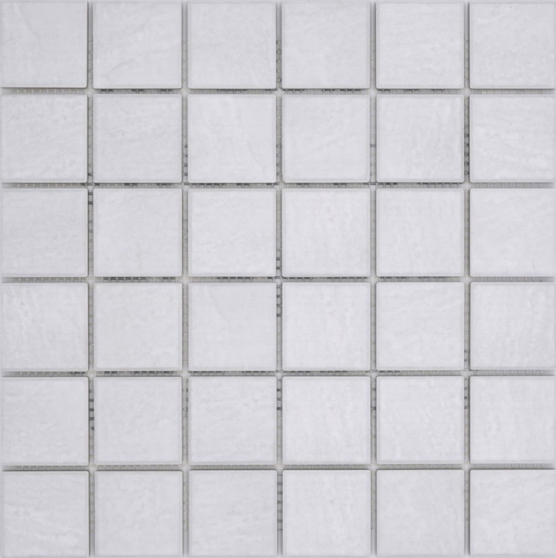 Jasba Village mosaico cerámica gres piedra blanco mate efecto piedra cocina baño ducha MOSJB540 1 tapete