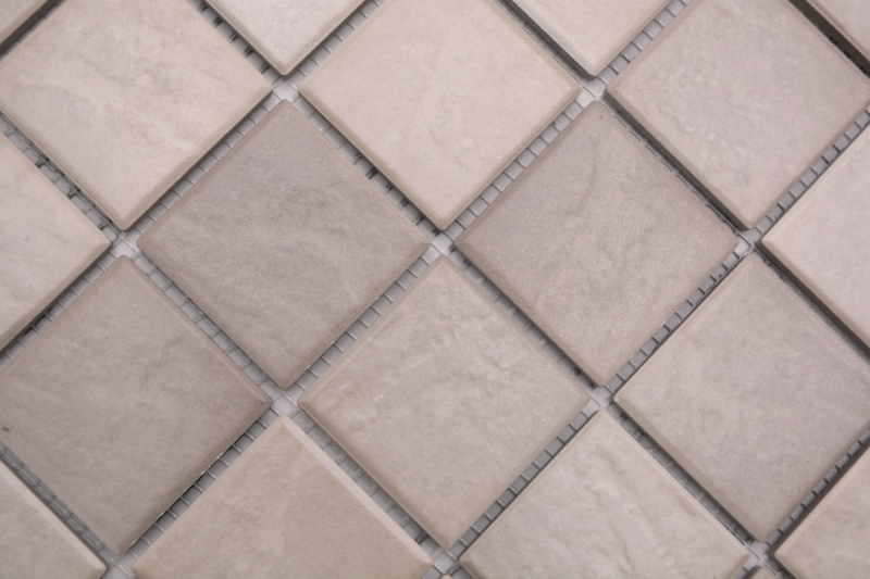 Jasba Village mosaico gres cerámico arena beige mate efecto piedra cocina baño ducha MOSJB541 1 tapete