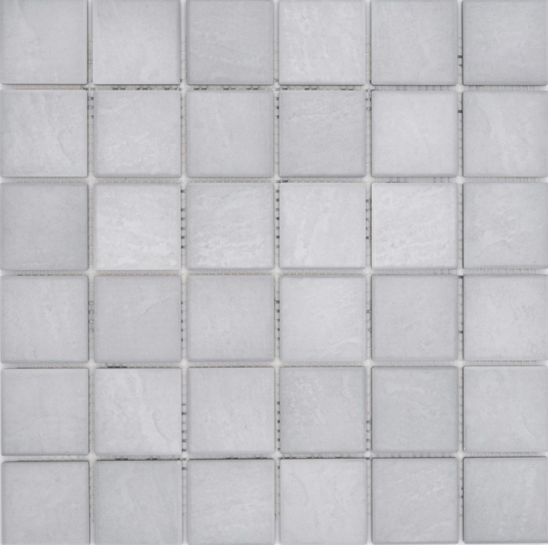Azulejos de mosaico de cerámica Jasba roca gris mate piedra mirada cocina pared baño azulejo ducha pared / 10 esteras de mosaico