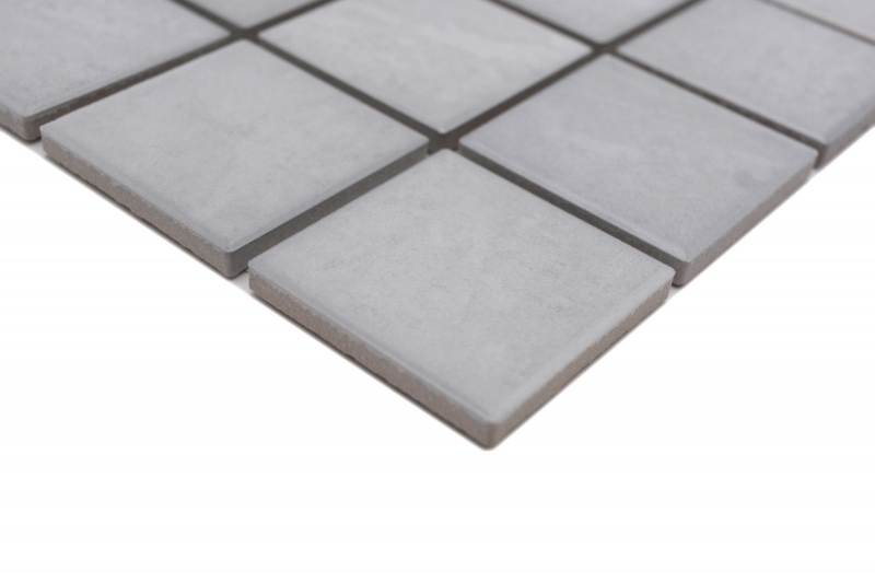 Azulejos de mosaico de cerámica Jasba roca gris mate piedra mirada cocina pared baño azulejo ducha pared / 10 esteras de mosaico