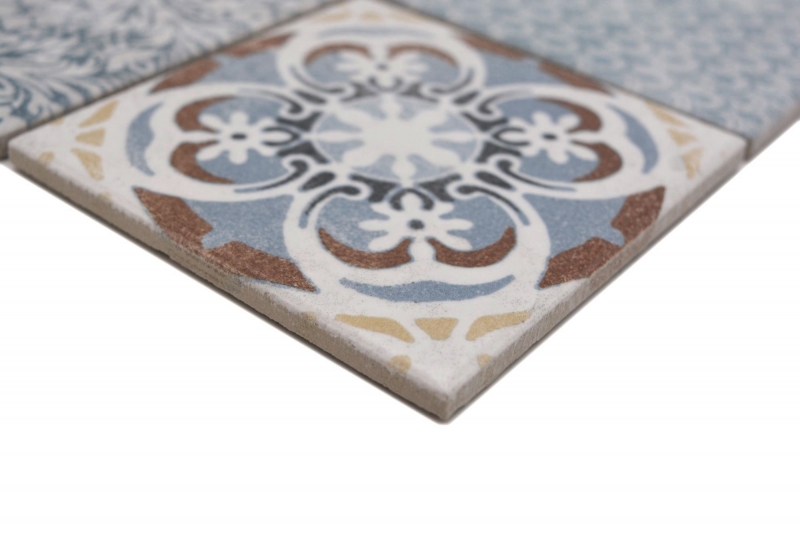 Jasba Patrón mosaico cerámica gres multicolor mate retro look cocina baño ducha MOSJBPV20 1 tapete