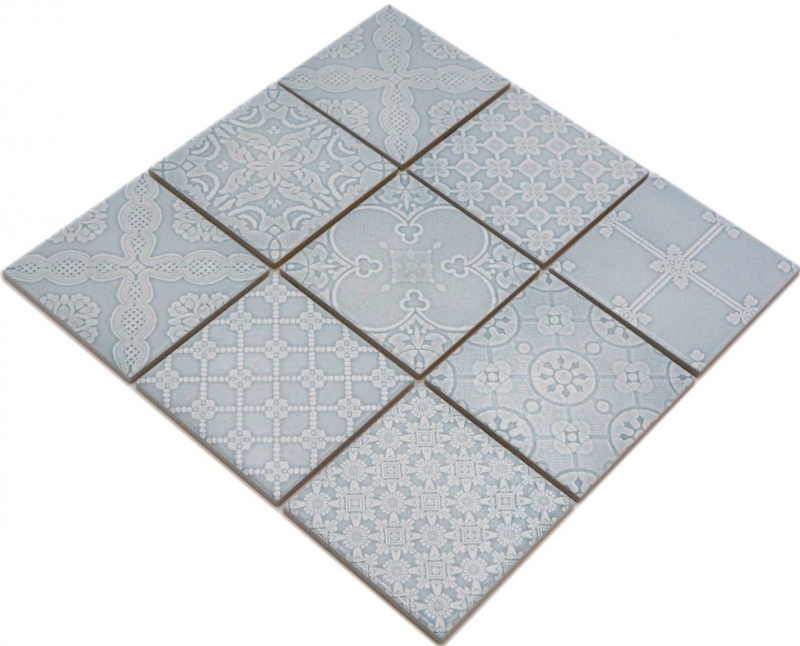 Jasba Clara mosaico cerámica gres país verde brillante retro look cocina baño ducha MOSJBC136 1 estera