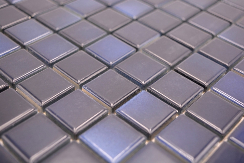 Jasba Agrob Buchtal Fresh mosaico gres cerámico azul profundo mezcla brillante cocina baño ducha MOSJBF217 1 estera